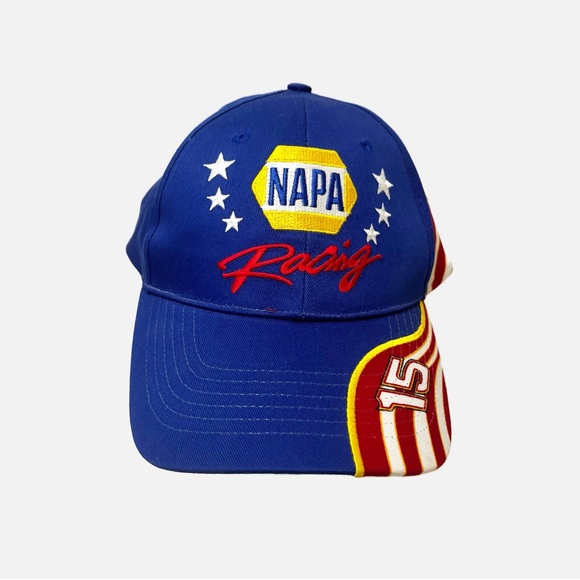 NAPA Racing #15 Michael Waltrip Red,White, & Blue Baseball Cap OSFA - Picture 1 of 5